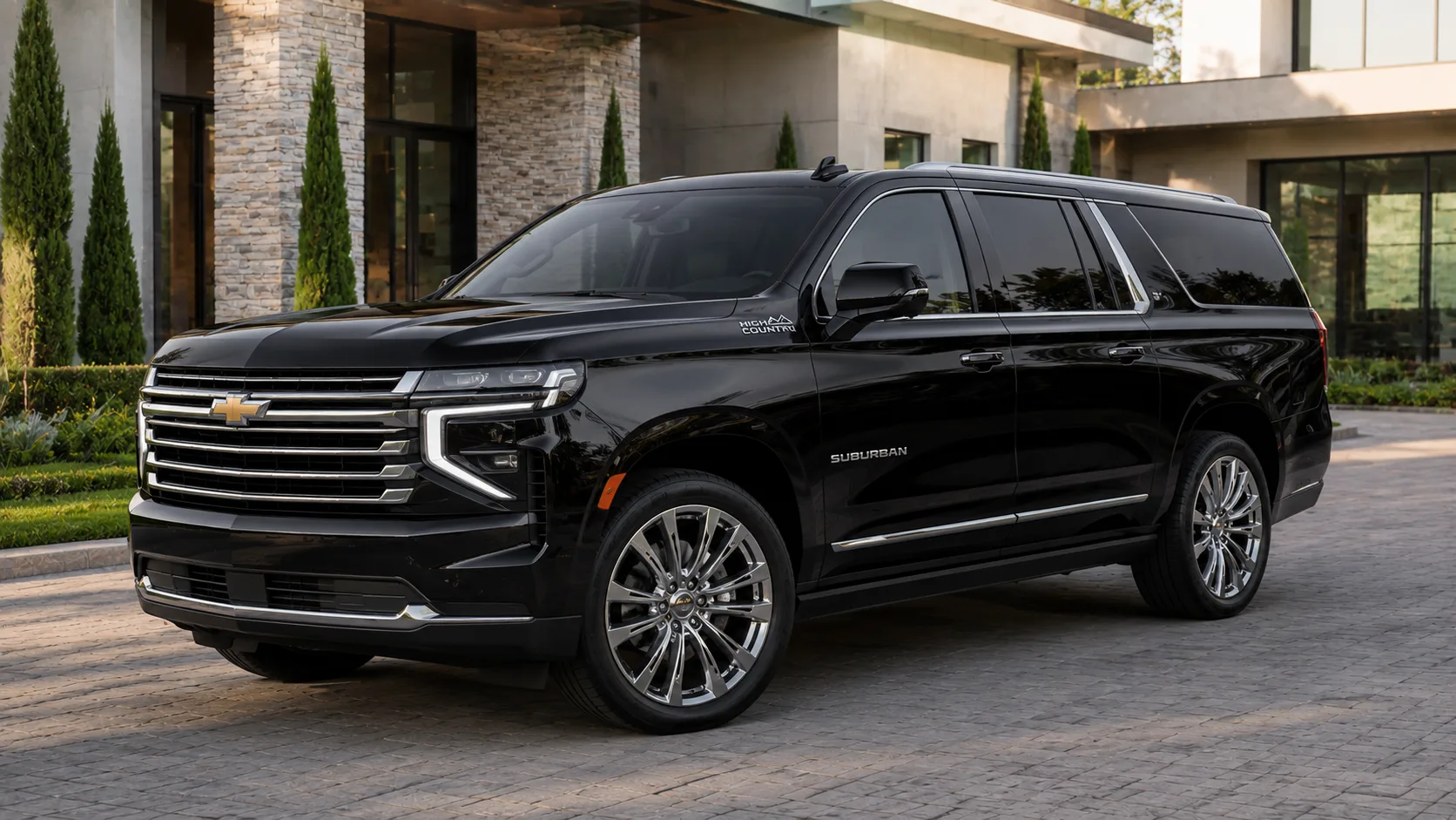 2025 Chevrolet Suburban High Country executive SUV in black