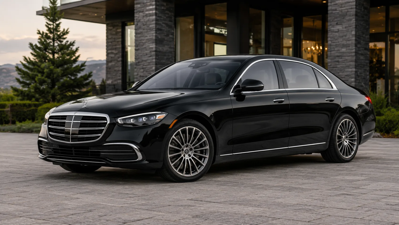 2025 Mercedes-Benz S-Class executive sedan in obsidian black